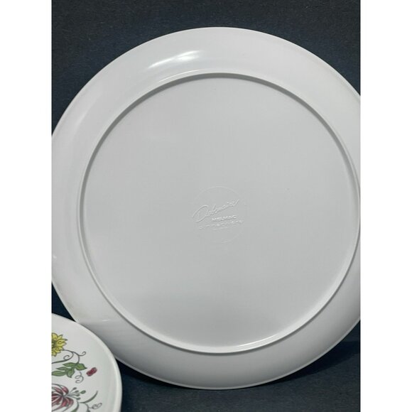 MELMAC 7 Dinner Plates Debonaire Floral Design MELAMINE Dinnerware 10 Inch - Picture 4 of 5